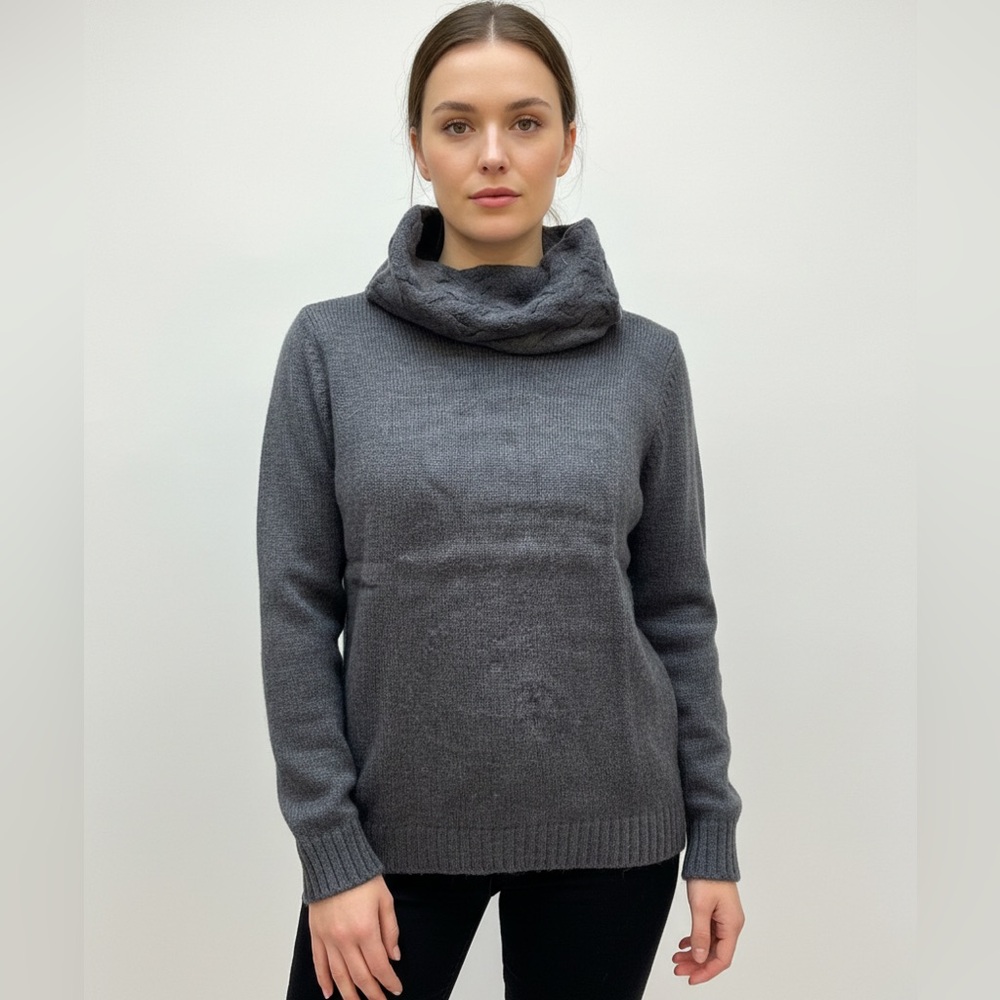 Luigi Baldo Charcoal Turtleneck Sweater